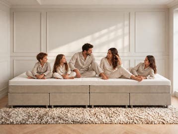 van Schaik Familie Boxspring Kingsize XXL zonder hoofdbord -, Nieuw