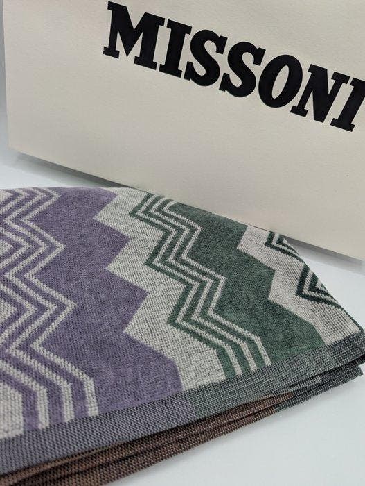 Missoni - Missoni - zigzag handdoek handdoek geen, Antiek en Kunst, Antiek | Tapijten, Tafelkleden en Textiel