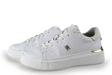 Tommy Hilfiger Sneakers in maat 38 Wit, Verzenden, Wit, Sneakers, Gedragen