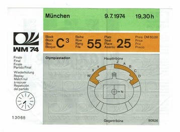 Wereldkampioenschap Voetbal - 1974 - Originele