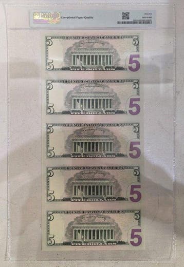 Verenigde Staten van Amerika. - 5 x 5 Dollars - 2021 - Uncut