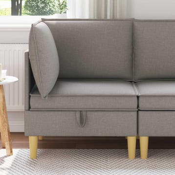 vidaXL Sofa met opslag Stof, Verzenden