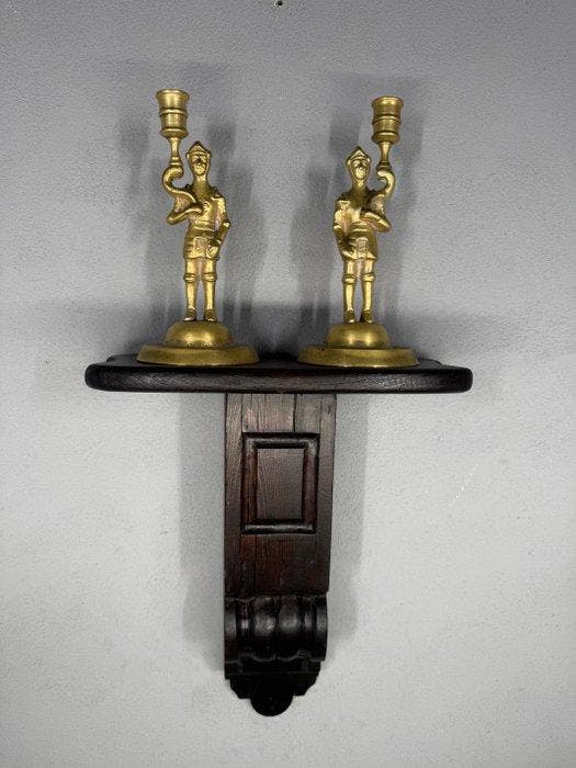 Wandtafel - Hout - Houten wandconsole, Antiek en Kunst, Curiosa en Brocante