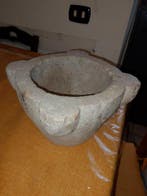 Vijzel - Steen - Antieke stenen vijzel