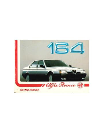 1988 ALFA ROMEO 164 INSTRUCTIEBOEKJE NEDERLANDS, Ophalen of Verzenden