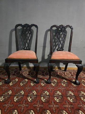 Chaise (2) - Bois, Textile, Antiquités & Art