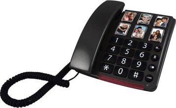 Huistelefoon senioren - Senioren telefoon - Vaste lijn - Zwa, Verzenden, Nieuw