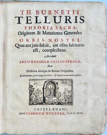 Thomas Burnet - TH. Burnetii Telluris Theoria Sacra - 1699