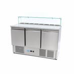 Pizzawerkbank - 137 cm - 3 Deuren - 8 x 1/6 GN - incl., Verzenden, Nieuw in verpakking, Overige typen