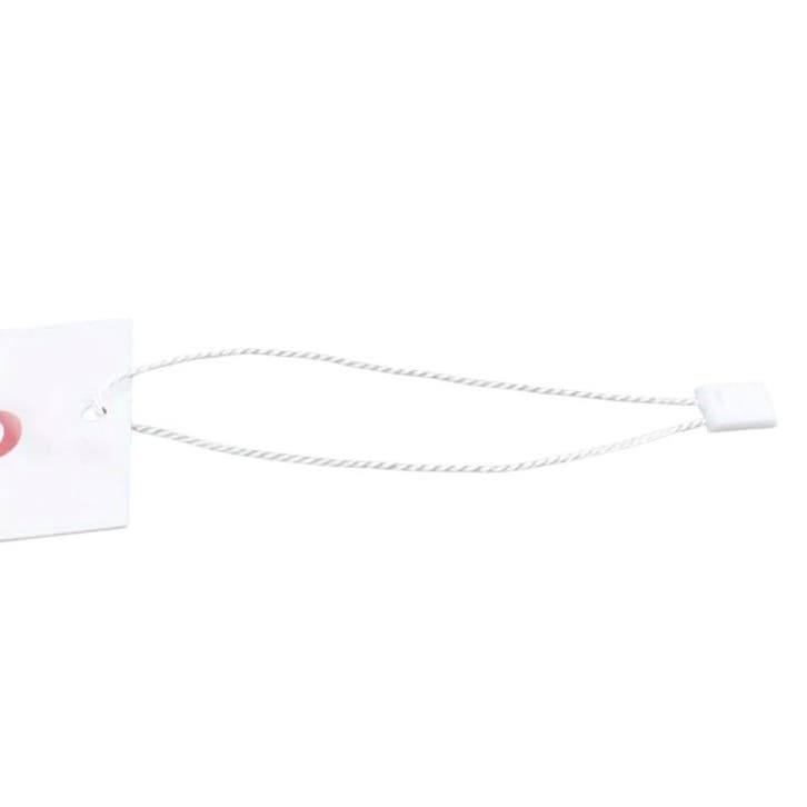 200x kleding tag - kaarthanger - labeltouwtje - tyrap - WIT, Bijoux, Sacs & Beauté, Bracelets à breloques, Enlèvement ou Envoi