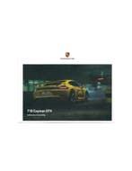 2020 PORSCHE 718 CAYMAN GT4 HARDCOVER BROCHURE DUITS, Ophalen of Verzenden