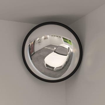 vidaXL Binnen Verkeersspiegel Convex Zwart Ø40 cm Acryl, Verzenden, Nieuw