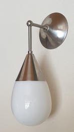 GISO - Lampe murale - goutte - Opaline, nickel, Antiek en Kunst