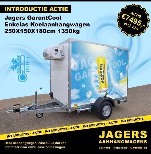 GarantCool koelwagen nieuw 1300kg 250x150x180 Uit voorraad!, Autos : Divers, Remorques, Enlèvement