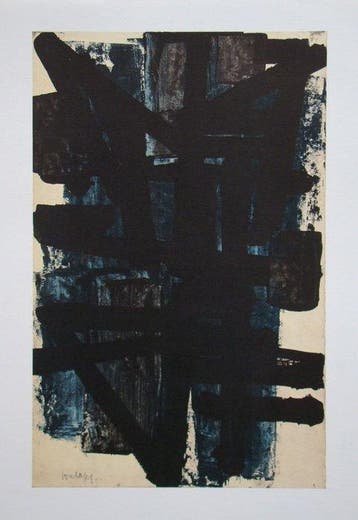Pierre Soulages (1919-2022) - Peinture sur papier VI