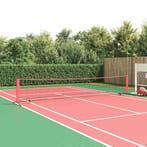 vidaXL Tennisnet Zwart en Rood 494,5 x 90 x 87 cm Polyester, Sports & Fitness, Tennis, Verzenden