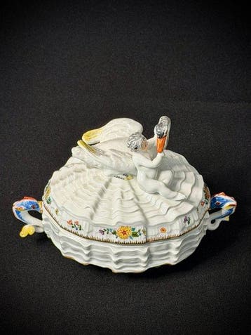 Meissen - Johann Joachim Kändler - Pot à sucre - Porcelaine