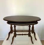Set bijzettafels (2) - Mahonie - mahogany theetafels
