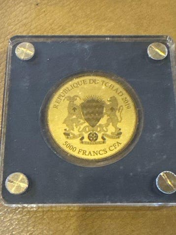 Tsjaad. 5000 Francs 2019 Maple Leaf , 1/200 Oz (.999)