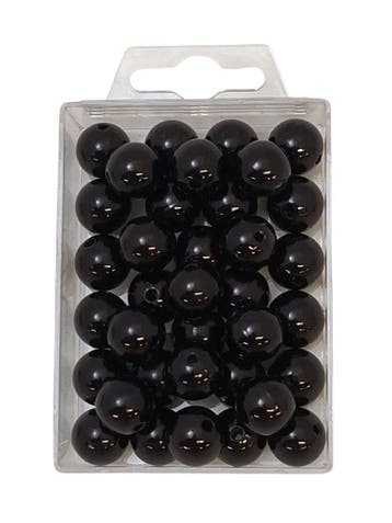 Parels Rijgparels WM 23 Zwart 14 mm, Nieuw