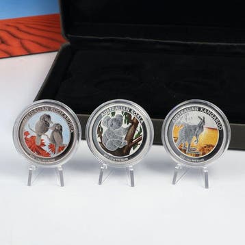 Australie. 50 Cent 2013, Australian Outback, 3 x 1/2 Oz