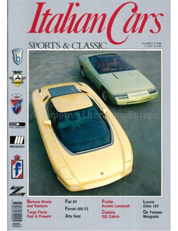 1990 ITALIAN CARS SPORTS & CLASSIC MAGAZINE ENGELS 02