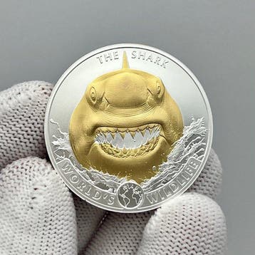 Congo. 20 Francs 2026 – Shark – World’s Wildlife – 1 oz