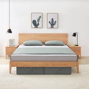 vidaXL Opbergbox 70x40x18 cm stof antracietkleurig, Verzenden, Nieuw