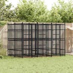 vidaXL Hondenkennel 7,37 m² staal, Verzenden, Nieuw