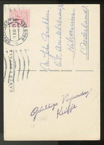Kuifje - wenskaart van Kuifje - 1 carte de vœux - avec, Nieuw