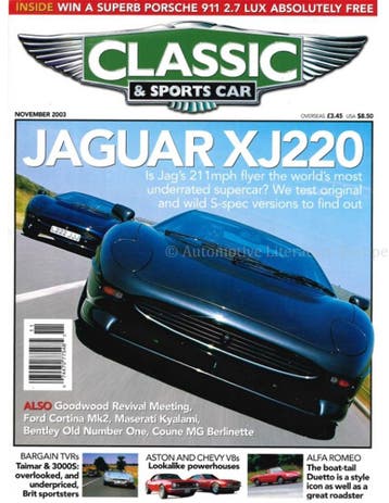 2003 CLASSIC AND SPORTSCAR MAGAZINE (11) NOVEMBER ENGELS