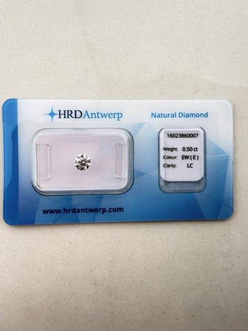 Sans prix de réserve - 1 pcs Diamant (Naturelle) - 0.50 ct -, Bijoux, Sacs & Beauté, Pierres précieuses