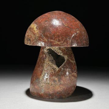 Sans prix de réserve - Sculpture de champignon en jaspe, Antiquités & Art