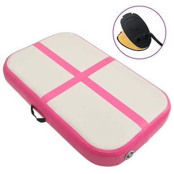 vidaXL Gymnastiekmat met pomp opblaasbaar 60x100x15 cm PVC, Verzenden, Nieuw