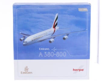 Schaal 1:500 Herpa 514521 Emirates Airbus A380-800 Reg. A..., Ophalen of Verzenden, Zo goed als nieuw
