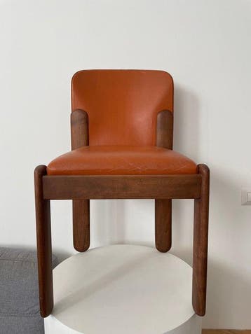 Bernini - Silvio Coppola - Mod. 330 - Chaise - Bois, Cuir