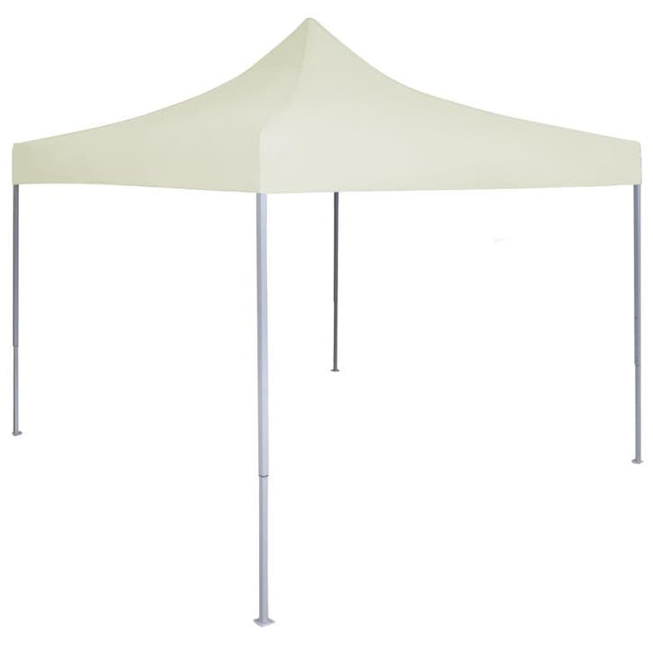 vidaXL Partytent professioneel inklapbaar 2x2 m staal crème, Tuin en Terras, Partytenten, Nieuw, Verzenden
