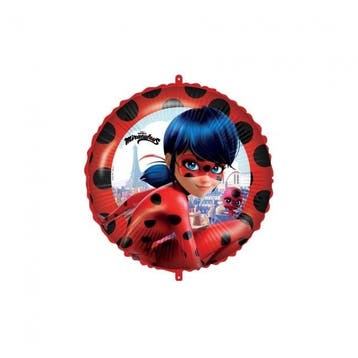 Helium Ballon Ladybug Leeg 46cm, Verzenden