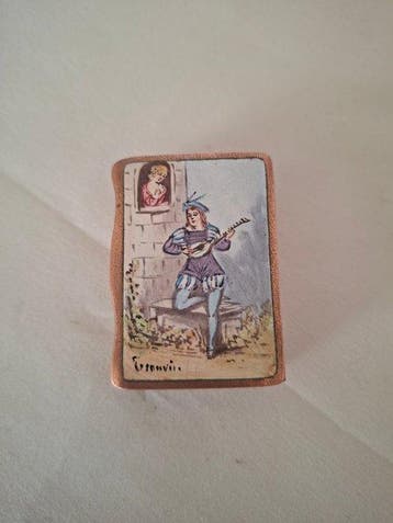 Luciferhouder - fosforiet - Koper, Emaille - Fosforeer in