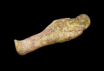 Oud-Egyptisch Faience Shabti - 80 mm (Zonder minimumprijs)