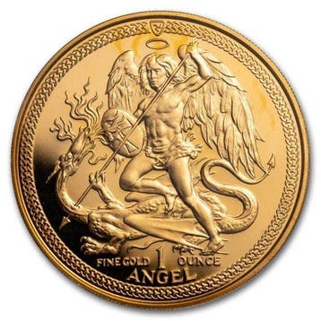 Isle of Man. 1987 1 oz Isle of Man Angel PCGS PR68DCAM Proof