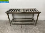 RVS Afvoertafel / rollenbaan tbv doorschuifvaatwasser 160,5, Ophalen of Verzenden