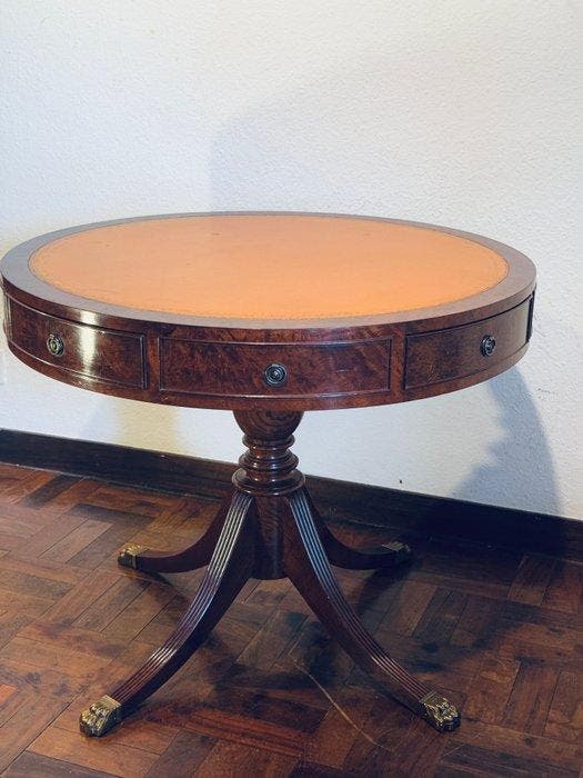 Tafel - Mahonie - 4 lades + simulaties, Antiek en Kunst, Curiosa en Brocante