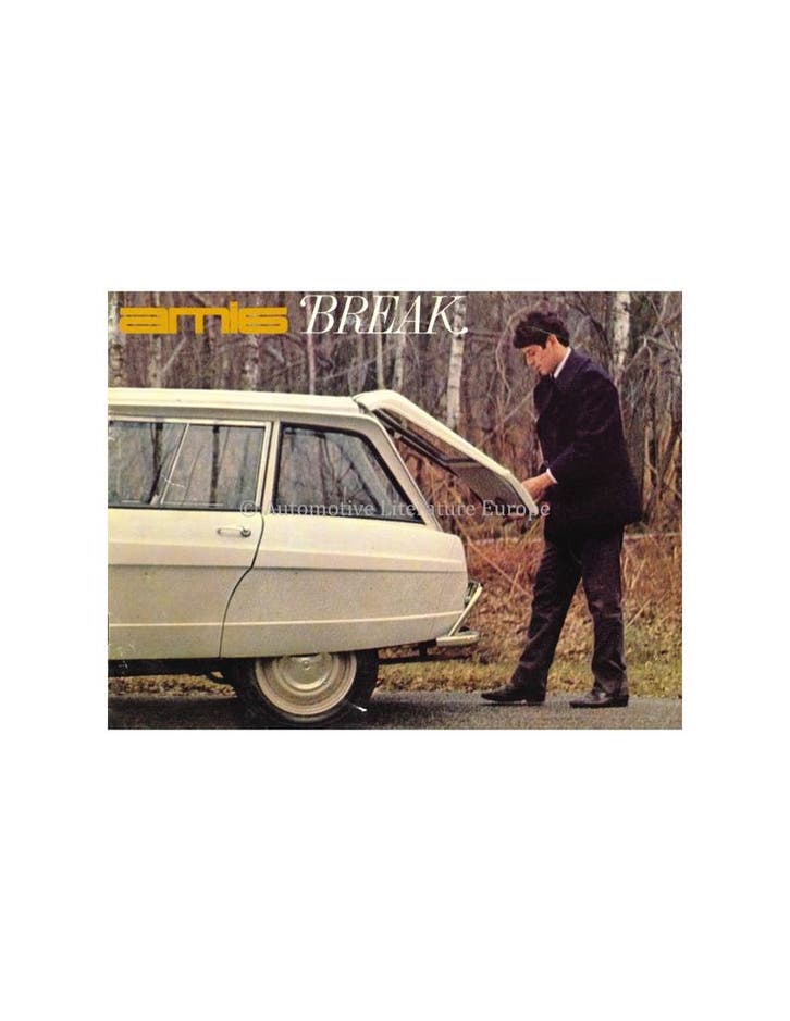1965 CITROËN AMI 6 BREAK BROCHURE NEDERLANDS, Livres, Autos | Brochures & Magazines, Enlèvement ou Envoi