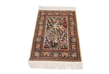 Silk Hereke Signed Carpet with Metal (Souf) - Puur Luxe, Nieuw