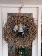 Kerstklok Kerstbel Styropor Piepschuim 9 cm met kleine manco, Nieuw