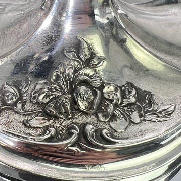 Pairpoint Mfg Co. - Kandelaber naturalistische ornamentatie, Antiek en Kunst