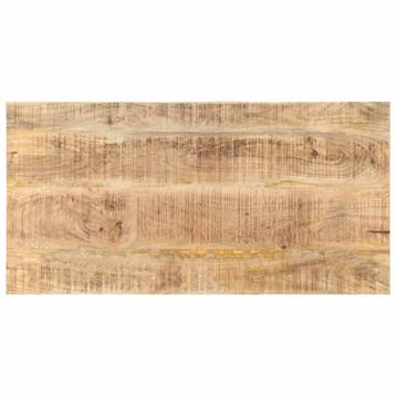 vidaXL Tafelblad 25-27 mm 100x60 cm massief mangohout, Huis en Inrichting, Verzenden, Nieuw