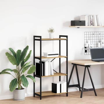 vidaXL Boekenplank 60 x 30 x 120 cm Bewerkt hout Artisan, Verzenden