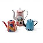 Koffiepot (3) - Emaille, Staal